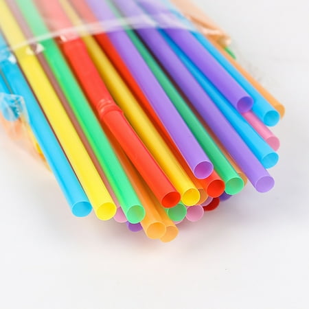 

Home Decor 50pcs Multicolor Disposable Drinking Straws Bar Party Cocktail Drink Straw Room Decor Wall Bedroom Bathroom Kitchen
