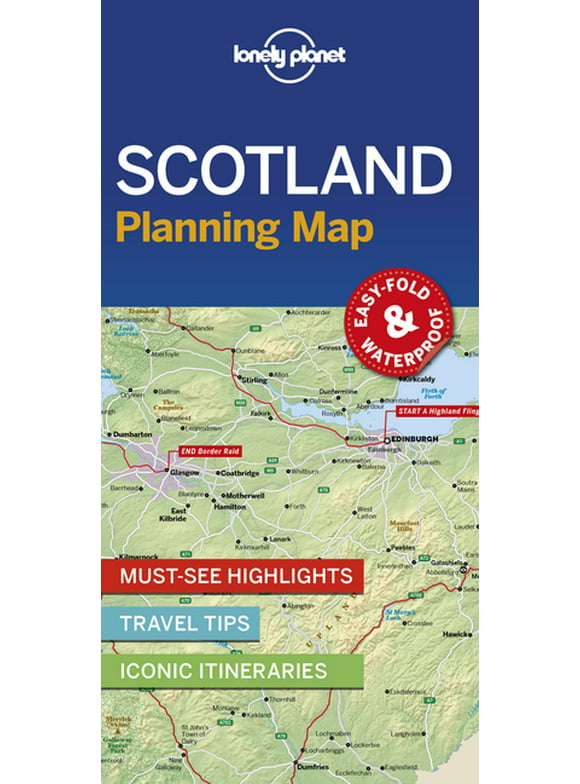 Map Lonely Planet Scotland Planning Map, (Paperback)