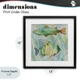 thumbnail image 4 of Stupell Industries Coastal Sweet Fish Duo Watercolor Black Framed Print Under Glass, 13 x 13, by Lorenzo Collective, 4 of 8