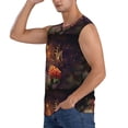 thumbnail image 3 of Balery Butterfly Sitting on a Flower Men's Sleeveless Muscle Shirts Workout Tank Top, Moisture Wicking, Odor Protection-Medium, 3 of 8