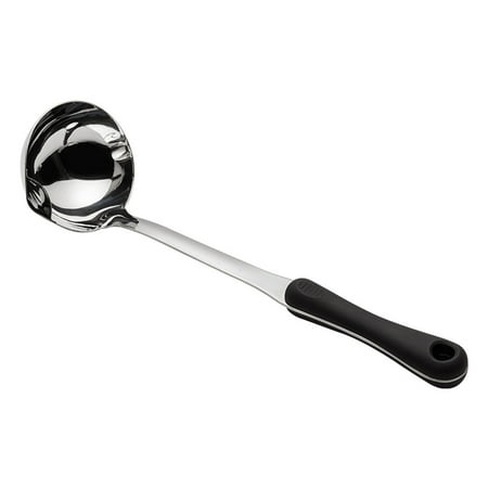 

Papaba Spoon Spoon Filter Hole Design Soup Oil Separator Stainless Steel Insulated Handle Ladle Tableware for Kitchen
