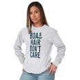 thumbnail image 4 of Boat Hair Don't Care Ocean Vibes Cute Women's Long Sleeve T Shirt Brisco Brands 2X, 4 of 6
