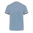 thumbnail image 7 of Kojanyu Men's V-Neck Short Sleeve Shirts Contrast Trim Ringer Tees 2026 Casual Summer Tops Plus Size S-3XL, 7 of 7