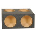thumbnail image 3 of Q Power 4 Hole 12 Inch Sealed Divided Speaker Box Subwoofer Enclosure (2 Pack), 3 of 6