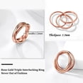 thumbnail image 5 of Three-ring Rotating Ring For Couple Creative Personalized Anxiety Relief Rings Women Geometric Jewelry, 5 of 10