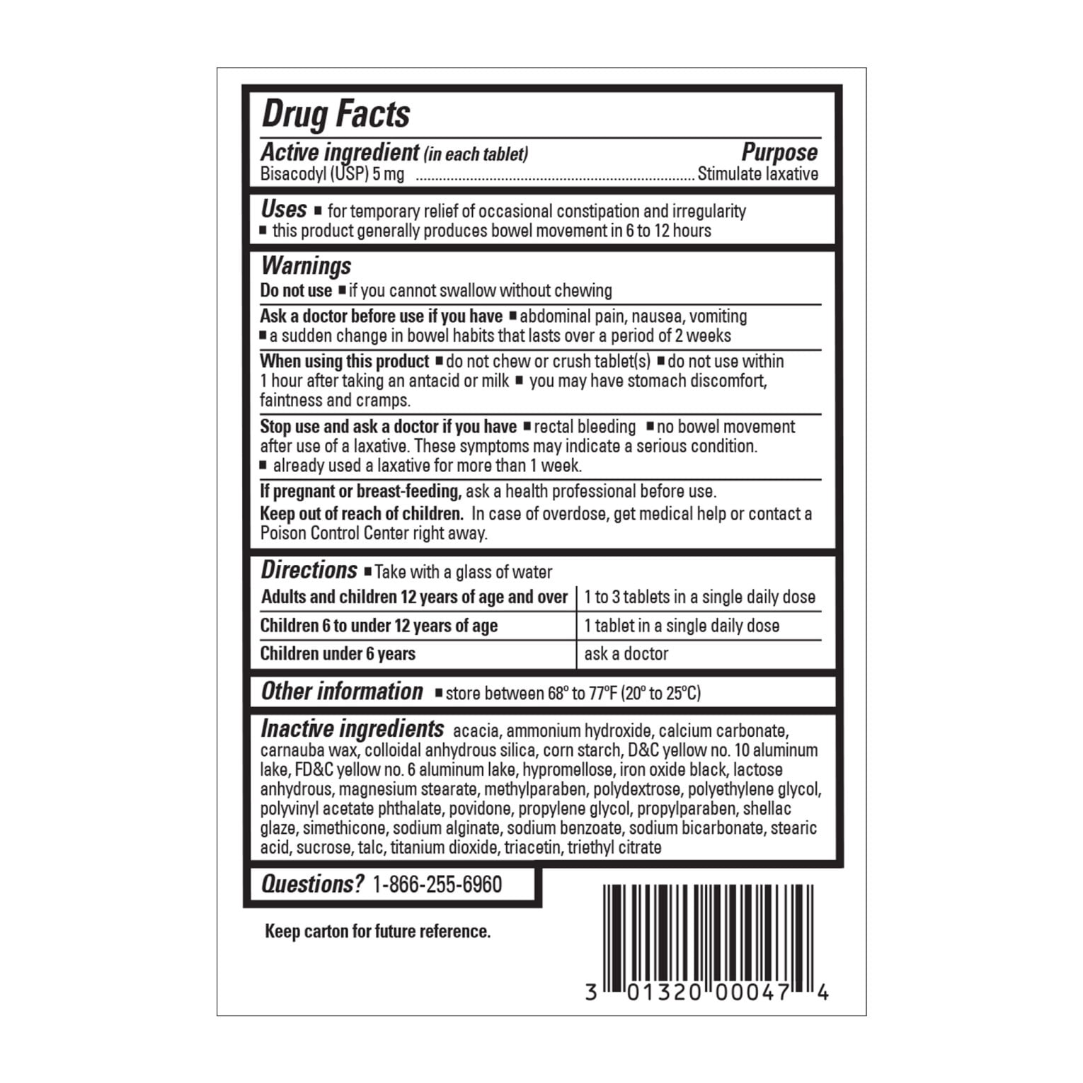 Fleet Laxative, Oral Laxative Stimulant, Overnight Constipation Relief, Laxative Tablets, 25 Count