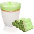 thumbnail image 1 of [8-Roll] 120 pcs 5 Gallon Small Trash Bags, Mini Compostable Strong Bathroom Wastebasket Can Liners trash Bags for Home Office Kitchen, Durable Disposable Clean-up Trash Bags, APL2317, 1 of 5