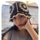 thumbnail image 4 of Gorro de punto para mujer Boho Knit Bucket Hat hecho a mano Bell Cr JM, 4 of 5