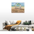 thumbnail image 4 of Beach Coastal Wall Art Ocean Turtle Sea Gull Pictures Beach Bathroom Wall Decor Bathroom Canvas Prints Painting Beach Decorations Framed Artwork for Bathroom Bedroom 16"x12", 4 of 5