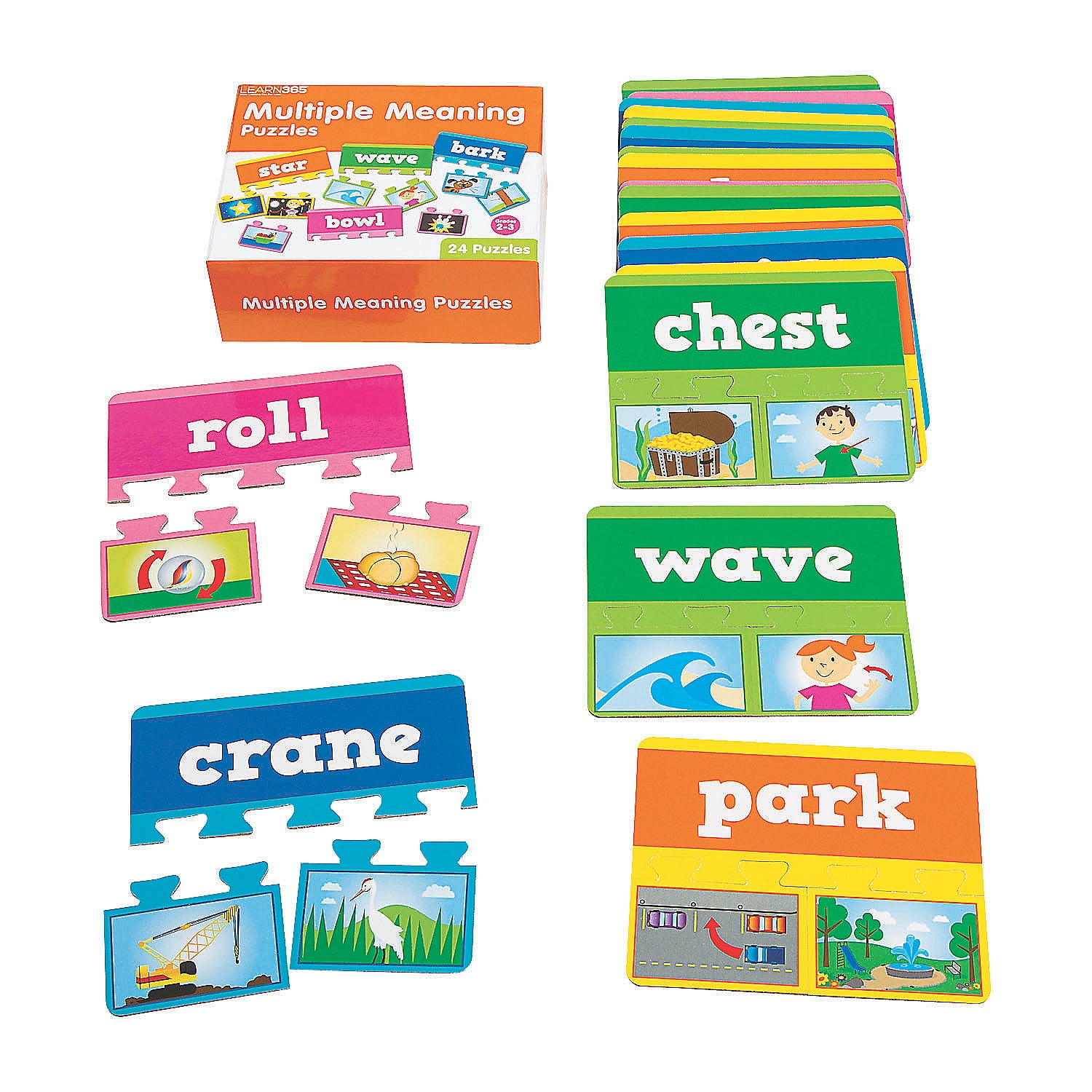 Multiple Meaning Puzzles Educational 24 Pieces