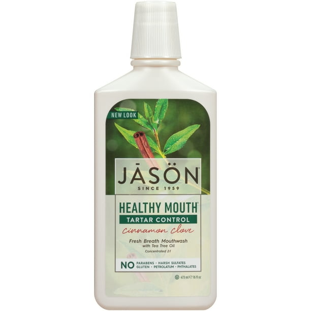 JASON Healthy Mouth Cinnamon Clove Tartar Control Mouthwash, 16 Ounce
