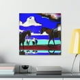 thumbnail image 3 of Grazing Horses' Joy - Canvas, 3 of 10