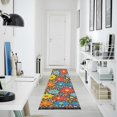 thumbnail image 4 of Yayeee Runner Rug for Bedroom 2'x6' Machine Washable Hallway Non Slip Mat, Cartoon Flowers, 4 of 8