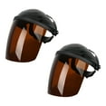 thumbnail image 4 of DYNWAVECA 2Pcs Welding Face Protector Lightweight Adjustable Clear Welding Protective Face for Workplace Protection Coffee, 4 of 9