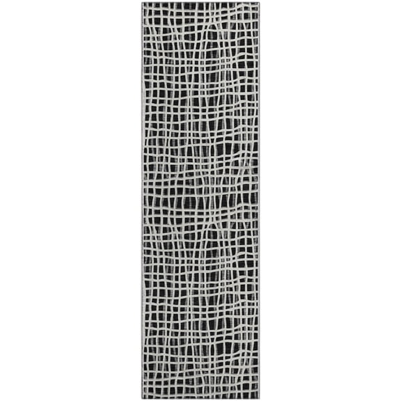 Dalyn Rugs Premium Machine Washable Mayfield AMF729 Black 2'3" x 7'6" Runner Rug