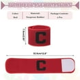 thumbnail image 2 of Uxcell Brassards Élastiques Ajustables pour Capitaine de Soccer, Badge de Protection Sportive (2 Pack, Rouge), 2 of 6