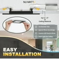 thumbnail image 6 of NUWATT 6 Pack 6 Inch Square Ultra-Thin LED Recessed Lighting, Selectable 2700K/3000K/3500K/4000K/5000K, High Brightness 1050 Lumens Dimmable, White Canless Slim Wafer Light, IC Rated, Metal J-Box, 6 of 9