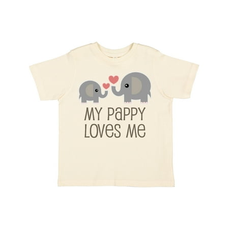 

Inktastic My Pappy Grandpa Loves Me Gift Toddler Boy or Toddler Girl T-Shirt