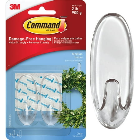 

3M 3M Command Clear Adhesive Hook Clear