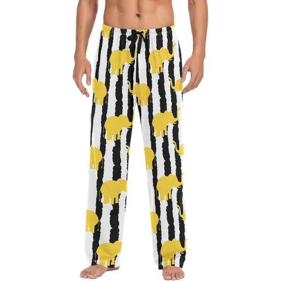 GZHJMY Elephant Pajama Pants for Men, Lounge Pants Lightweight Men Pajama Bottoms with Drawstring Pockets, Christmas New Year Birthday Gifts, XX-Large