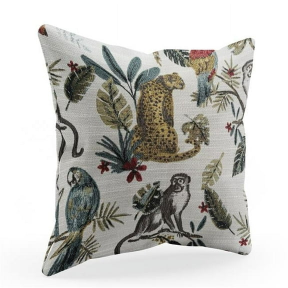 24 x 24 in. Jungle Luxury Throw Pillow, Multi Color