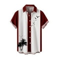 thumbnail image 2 of POTETI Mens Hawaiian Shirt Summer Short Sleeve Tropical Print Casual Vacation Beach Button Down Shirts, 2 of 4