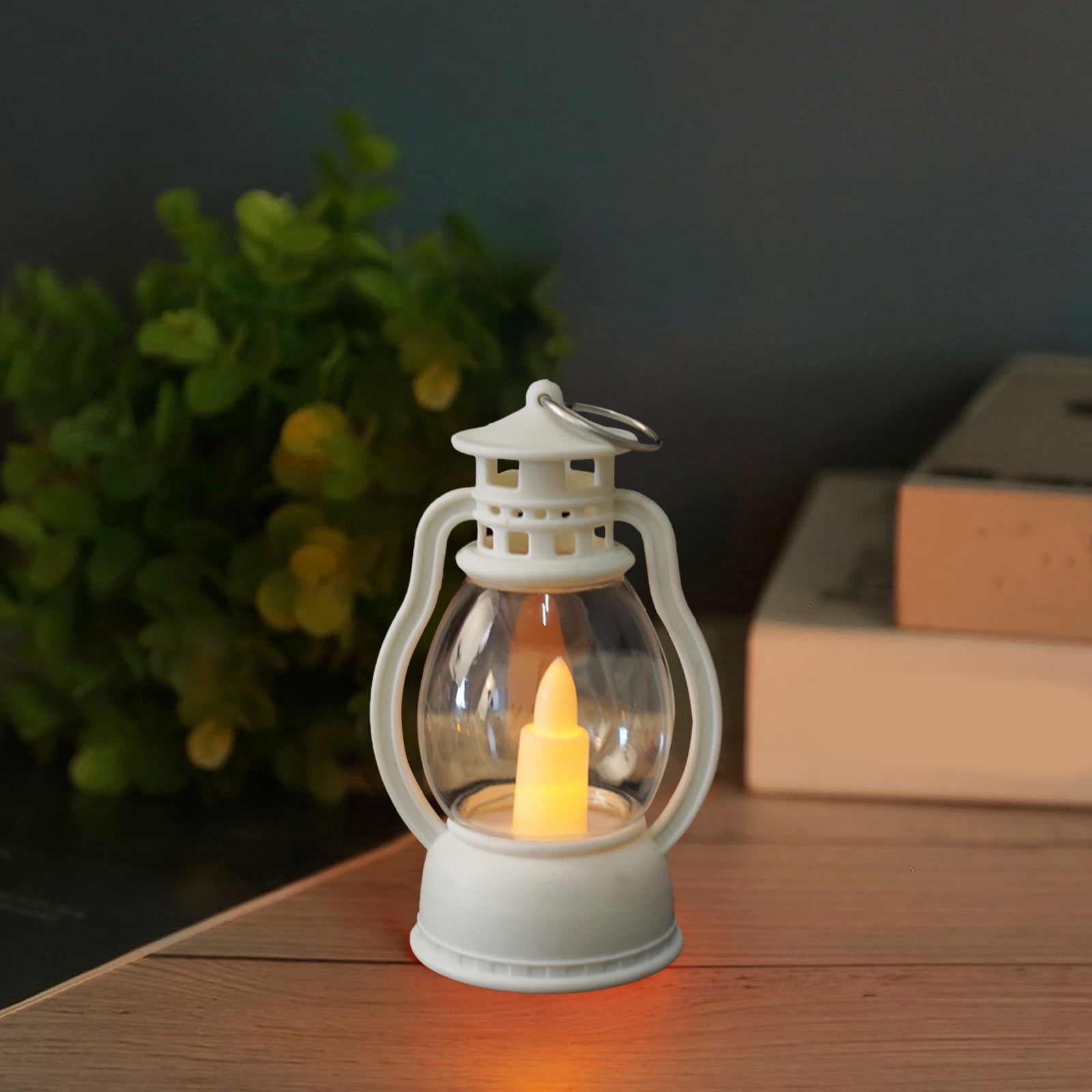 Nilvkv Christmas Lights, 2PC Christmas Lamp Electronic Candle Ambient Light Oil Lamp Candle Night Light(3.58x2.2x2.2in), Christmas Decorations