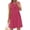 Hot Pink(womens dresses), variant on ZHYou Women Sleeveless Dresses, Pleated, Keyhole Neck, Tie Detail ,Soft, Breathable, Lightweight, Comfy Casual Beach Dresses with Pockets,Red,XL