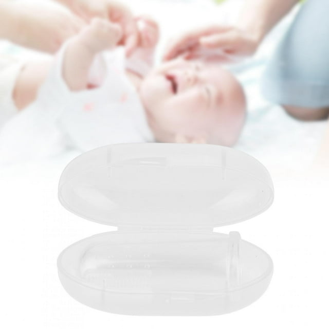 LAFGUR Baby Infant Finger Toothbrush Teeth Safe Cleaner Massager Silicone Brush HL