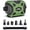 Green, variant on Portable Electric Inflatable Air Pump - Cordless Rechargeable Pump with 5 Nozzles for Inflatable Pool Air Mattress Camping
