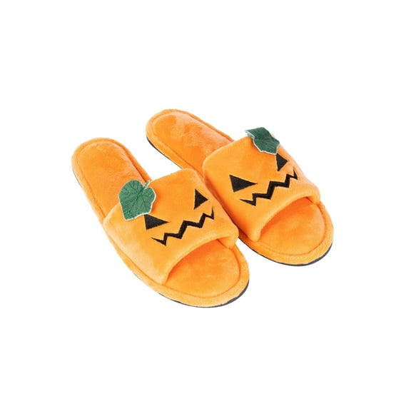 Jack O'Lantern Slippers for Adults
