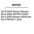 thumbnail image 2 of Transit Auto Front Complete Suspension Shocks Strut and Coil Spring Mount Assemblies Kit for Car Nissan Murano Pathfinder INFINITI QX60 JX35 - Left Right Side (Driver Passenger) K78A-100467, 2 of 2