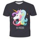thumbnail image 1 of Verano niñas 3-14 años unicornio camiseta 3d estampado lindo dibujos animados poliéster Tops manga corta camisetas Kids11T Gao Jinjia LED, 1 of 2
