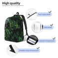 thumbnail image 4 of Lsque Lush Foliage Green Plant Pattern Canvas Daypack, Durable Backpack, High-quality Versatile Backpack,Vintage Compact Backpack-Medium, 4 of 6