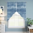 thumbnail image 6 of Light Blue Swag Valances for Windows 2 Pack Modern Abstract Gradient Blue Lines Texture Swag Kitchen Curtains 45 Inches Long Rod Pocket Short Window Treatment for Kitchen Bathroom 36"x45", 6 of 9