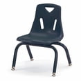 thumbnail image 7 of Stacking Chair with Powder-Coated Legs - 10" Ht - Navy, 7 of 7