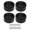 Black, variant on Nieyigj 4PCS RC Wheel Rim Set Zinc Alloy Steel Universal 1.9 Inch / 4.8 cm 10 Rims RC Crawler Car Wheel Hub for Axial SCX10 II III Titanium