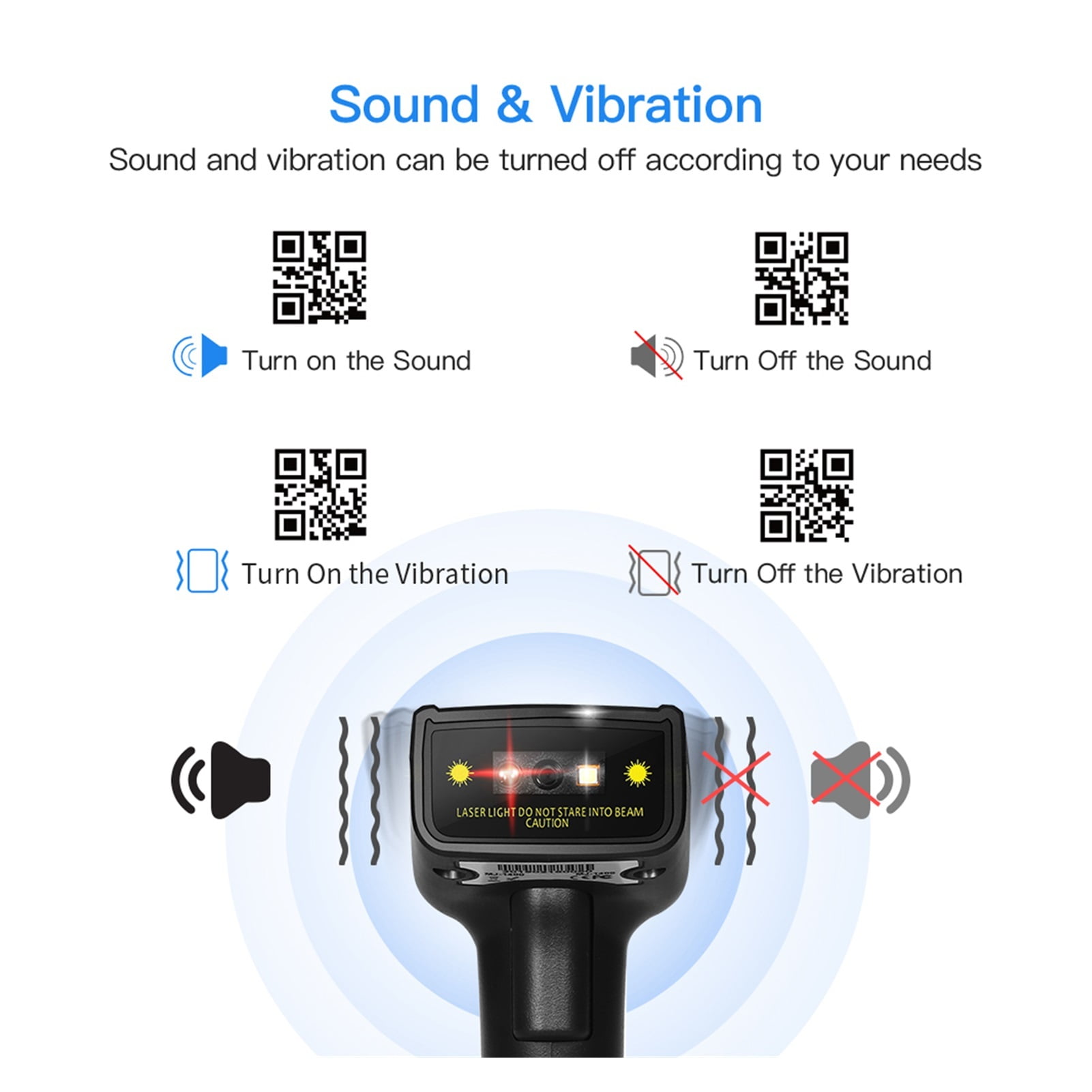 QR Barcode Scanner Portable Wired 1D 2D USB Bar Code Reader For DataMatrix 2D Code Scanner ,Easy to Operate