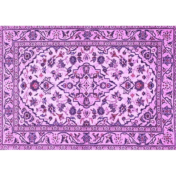 Ahgly Company Indoor Rectangle Persian Purple Traditional Area Rugs, 8' x 10'