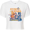 thumbnail image 3 of Star Wars - Retro Han Solo and Chewbacca - Juniors Cropped Tee, 3 of 5