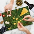 thumbnail image 4 of Tree Cutting Board, Idyllic Rainforest in Canadian Island Ferns Moss on Plant Nature Ecology Photo, Decorative Tempered Glass Cutting and Serving Board, Large Size, Green, by Ambesonne, 4 of 5