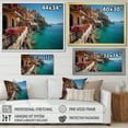 thumbnail image 4 of Designart "Italy Mediterranean beautys" Landscapes Floater Framed Wall Art Living Room, 4 of 7