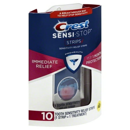 Crest Sensi-Stop Tooth Sensitivity Relief Strips, 10 count