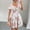 Pink, variant on Summer Dresses for Women 2026 Boho Floral Smocked Square Neck Short Sleeve Mini Dress Ruffle Beach Summer Sundresses XL