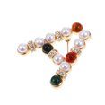 thumbnail image 4 of EeaseMX 1 broche de aleación elegante, broche de cuello único, broche delicado con letras A., 4 of 7