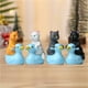 thumbnail image 5 of Figuras de gatitos en miniatura Cake Topper DIY Crafts Blue + Pink + Baoblaze Gato muñeca juguetes, 5 of 8