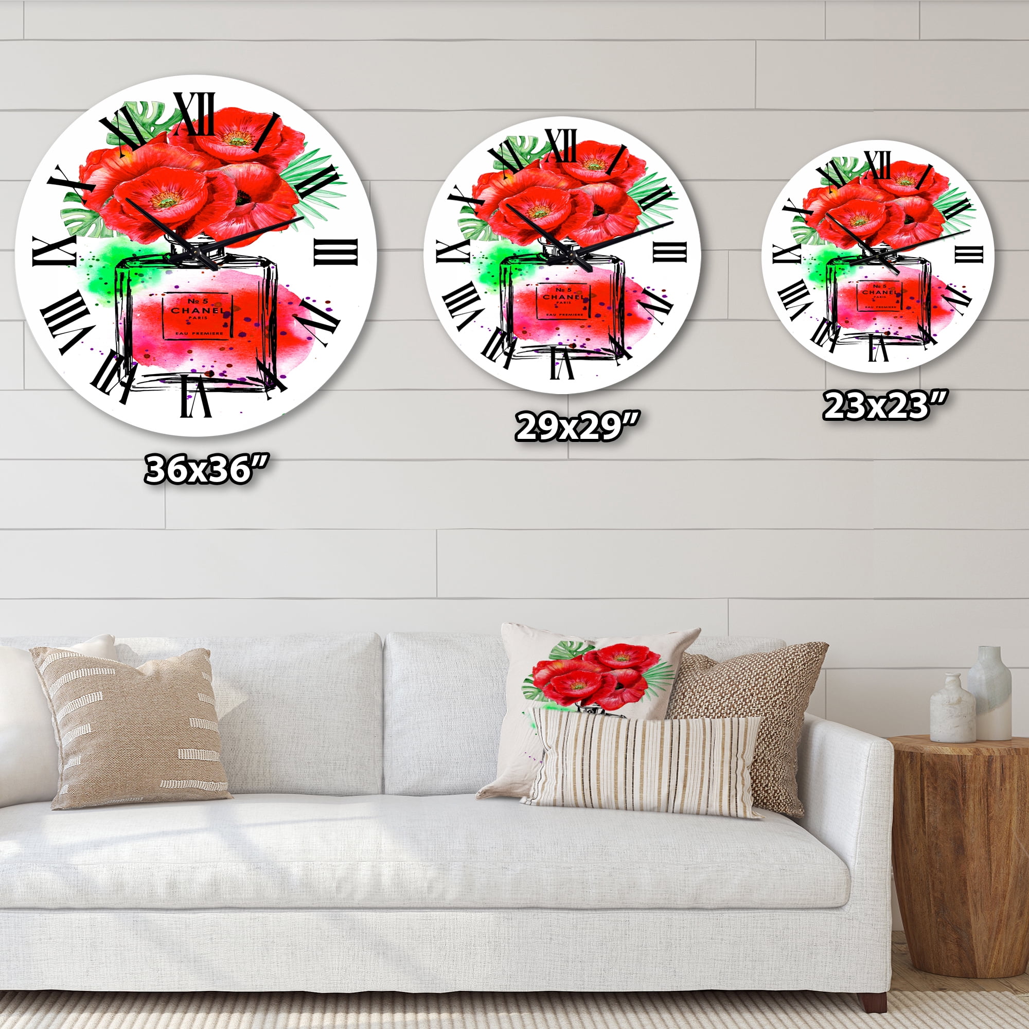 Designart 1 in Quartz Modern/Contemporary Wall Clock