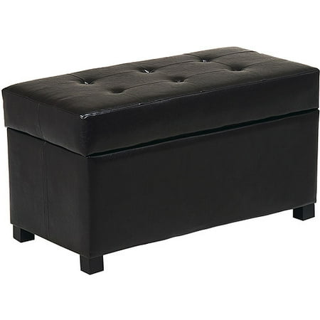Metro Large Storage Ottoman, Espresso