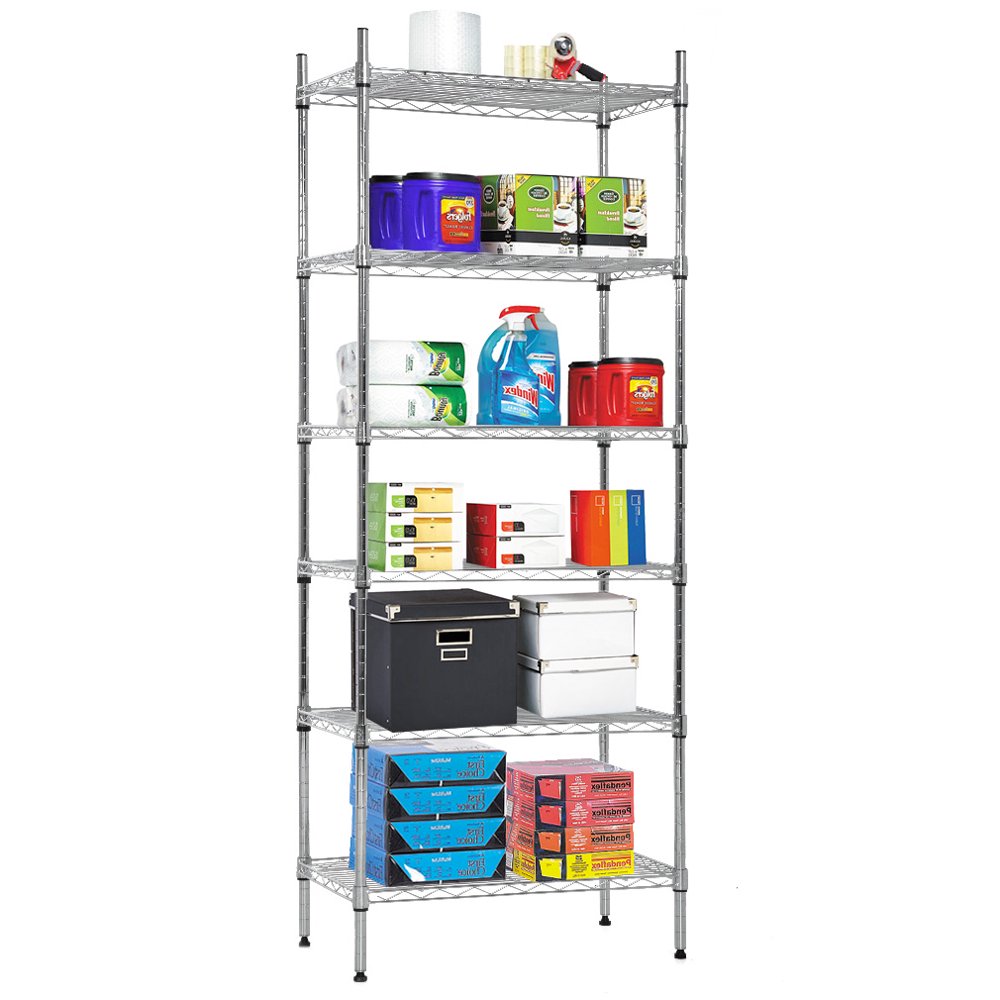 Nsf Wire Shelf Organizer 6 Wire Shelving Unit Metal Storage Shelves