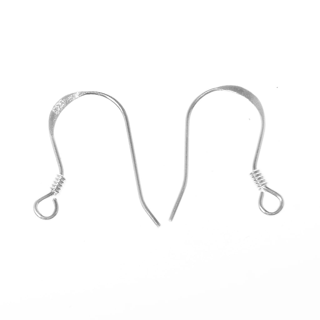 10Pc 925 Sterling Silver Earring Hooks Beads For Jewellery Making Ear Wires Set 